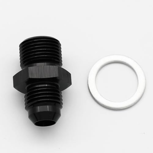 KRD PERFORMANCE Aluminum 6AN Male Flare to 5820 Male Carb Carburetor Fuel Inlet Fitting Adapter Black - Image 5