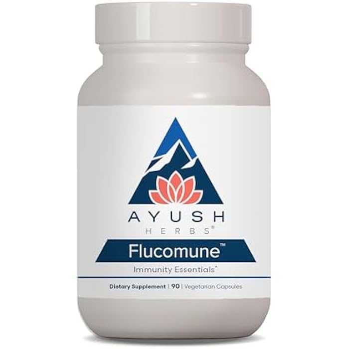 Ayush Herbs Flucomune - Immune Support Supplement, Sinus Support for Women & Men, Herbal Lung & Respiratory Balance for Adults - 90 Servings - Image 1