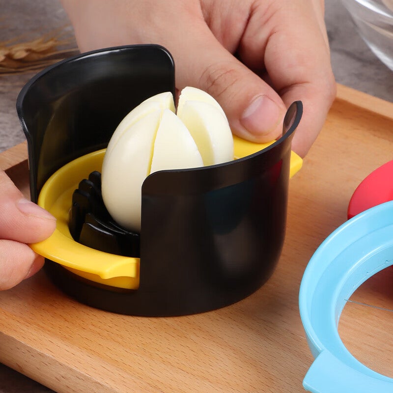BJ Egg Cutter Three-In Multifunctional Egg Slicer, Peeling Tool, Separator, And Egg Cutting Device - Image 4