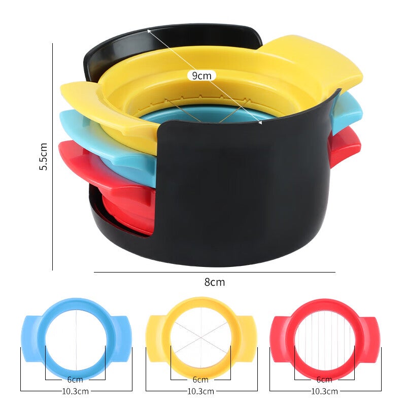 BJ Egg Cutter Three-In Multifunctional Egg Slicer, Peeling Tool, Separator, And Egg Cutting Device - Image 2
