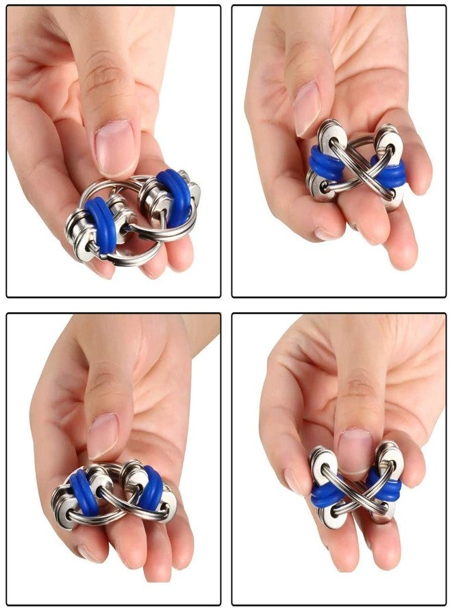 DBlosp Fidget Toy Flippy Chain Stress Anxiety Relief Chain ADHD and ADD, Anxiety Relief Bike Chain Toys for Adults and Teens （3 Pack） - Image 3