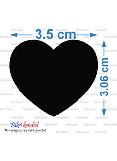 Bikri Kendra Bikri Kendra Hearts Silver 50 Decorative Mirror Stickers for Wall Wall Mirror Stickers 3D Acrylic Stickers Wall Stickers for Hall Room Bed Room Kitchen Living Room Kids Room  - Image 2