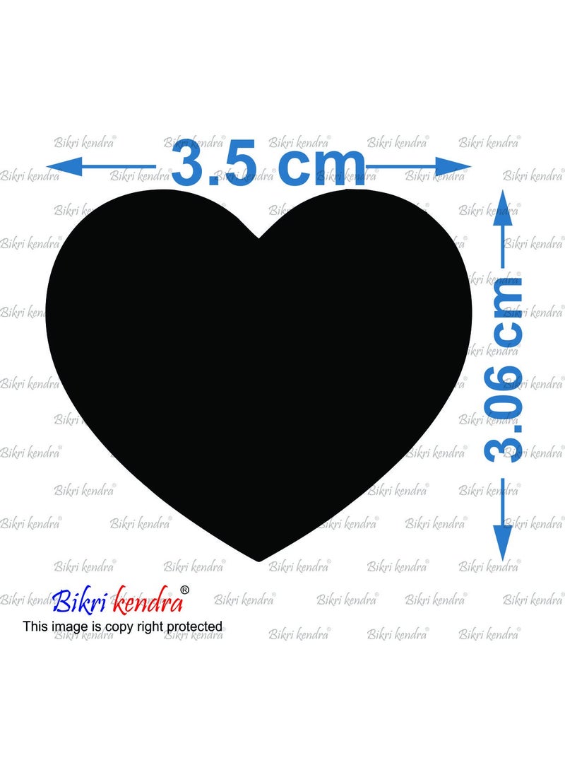 Bikri Kendra Bikri Kendra Hearts Silver 50 Decorative Mirror Stickers for Wall Wall Mirror Stickers 3D Acrylic Stickers Wall Stickers for Hall Room Bed Room Kitchen Living Room Kids Room  - Image 2