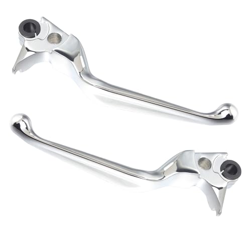 QUASCO Chrome Brake Lever Motorcycle Clutch Hand Levers Compatible with Harley Sportster 883 1200 Dyna Touring Road King Heritage Softail Fat Bob - Image 1