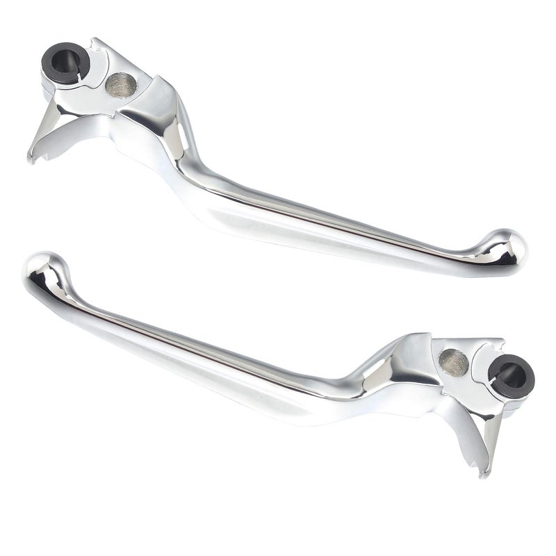 QUASCO Chrome Brake Lever Motorcycle Clutch Hand Levers Compatible with Harley Sportster 883 1200 Dyna Touring Road King Heritage Softail Fat Bob - Image 2