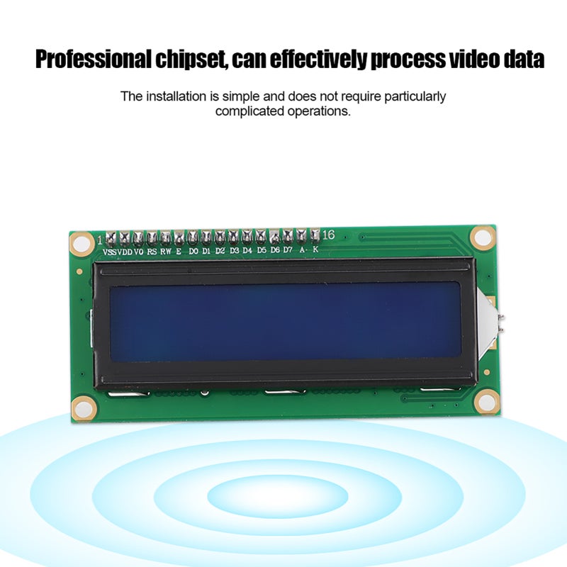وحدة عرض LCD 1602 قطع دقيقة مواد عالية الجودة - تركيب سهل شاشة LCD 1602 لوضع التركيب - Image 5