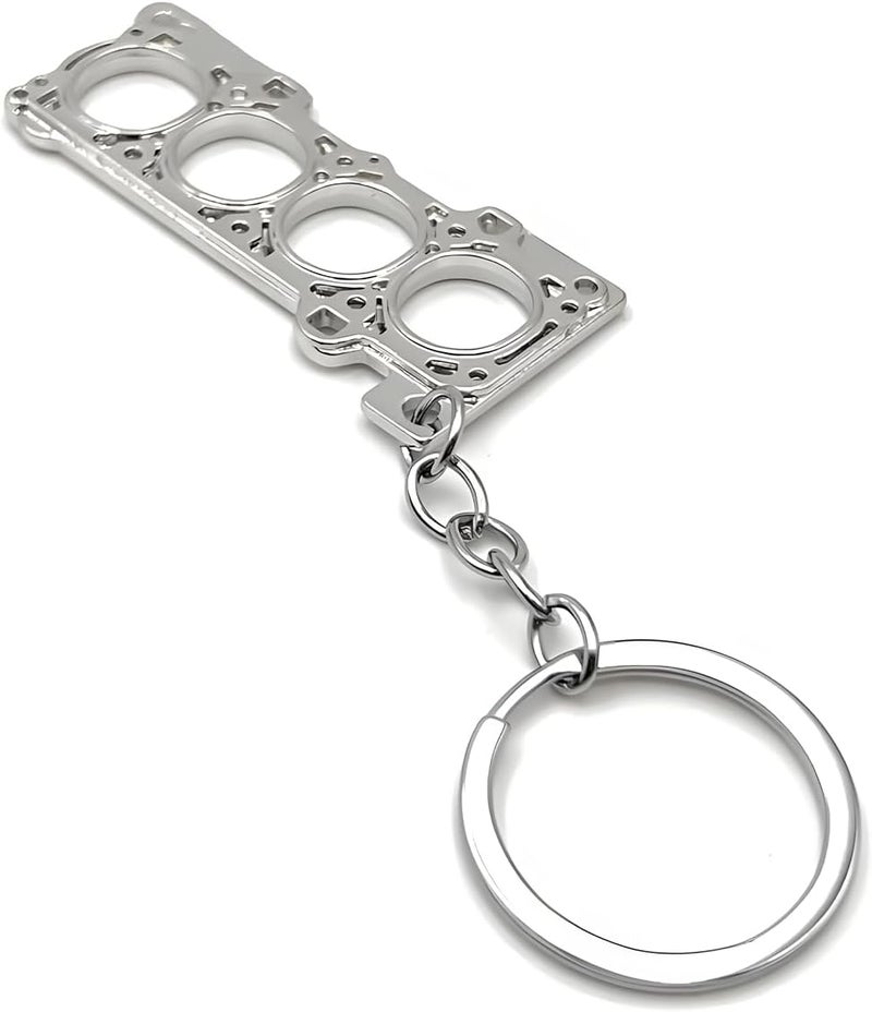 JNNJ Engine Gasket Keychain Pendant - Zinc Alloy Car Keychain for Men and Women - Image 5