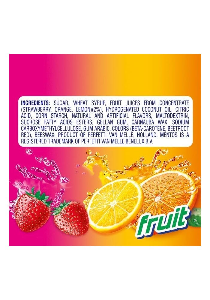 Mentos Chewy Mint Candy Rolls - Fruit Flavor - Image 3