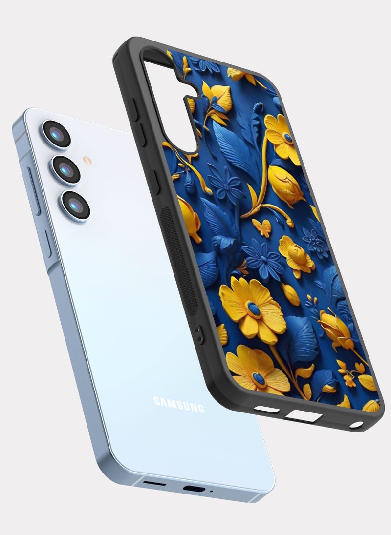 PXLAAT Samsung Galaxy A55 case cover Yellow roses - Image 2