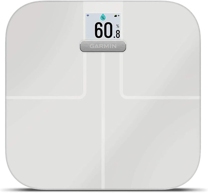 جارمين ميزان Garmin Index S2 الذكي - أبيض، ميزان دقيق عالي الجودة لقياس مؤشر كتلة الجسم، ميزان رقمي بشاشة LED لتتبع اللياقة البدنية واتصال لاسلكي، يقيس الدهون في الجسم والعضلات وكتلة العظام - Image 2