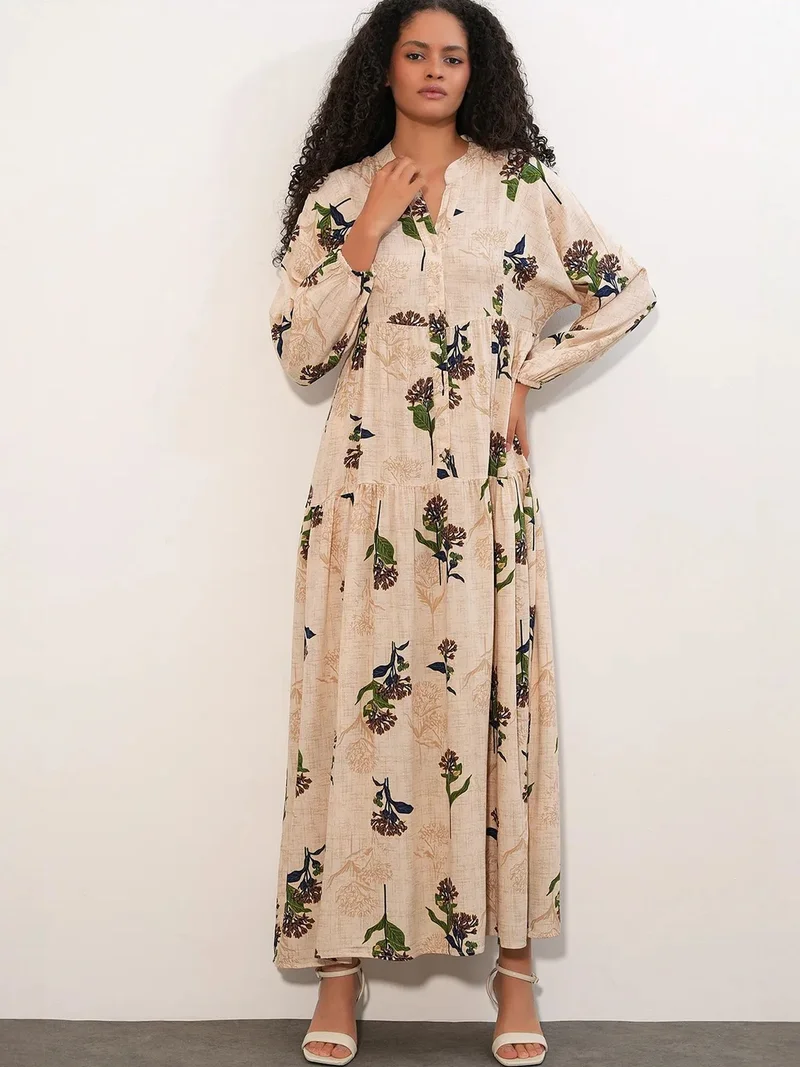 بيغ دارت BDART Patterned V-Neck Maxi Dress