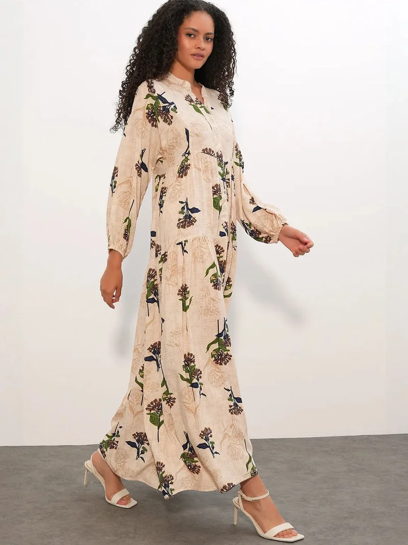 بيغ دارت BDART Patterned V-Neck Maxi Dress