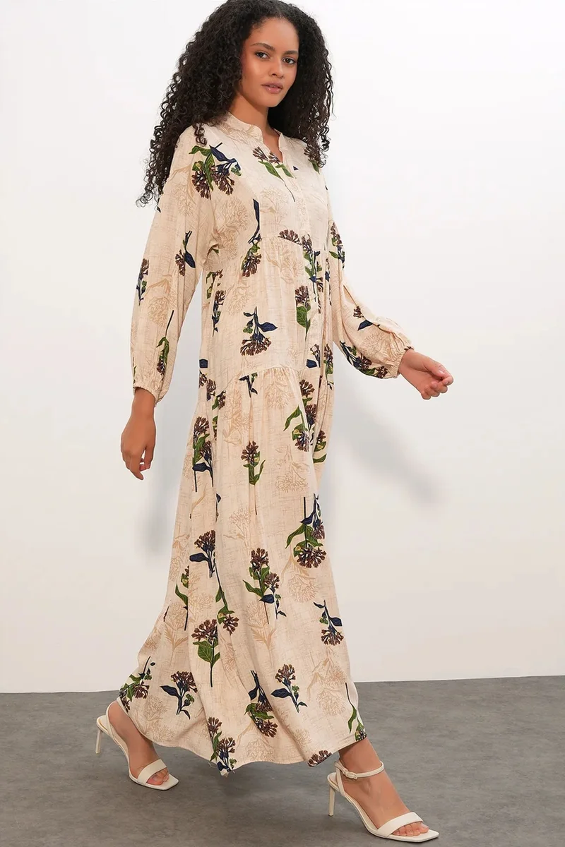 بيغ دارت BDART Patterned V-Neck Maxi Dress