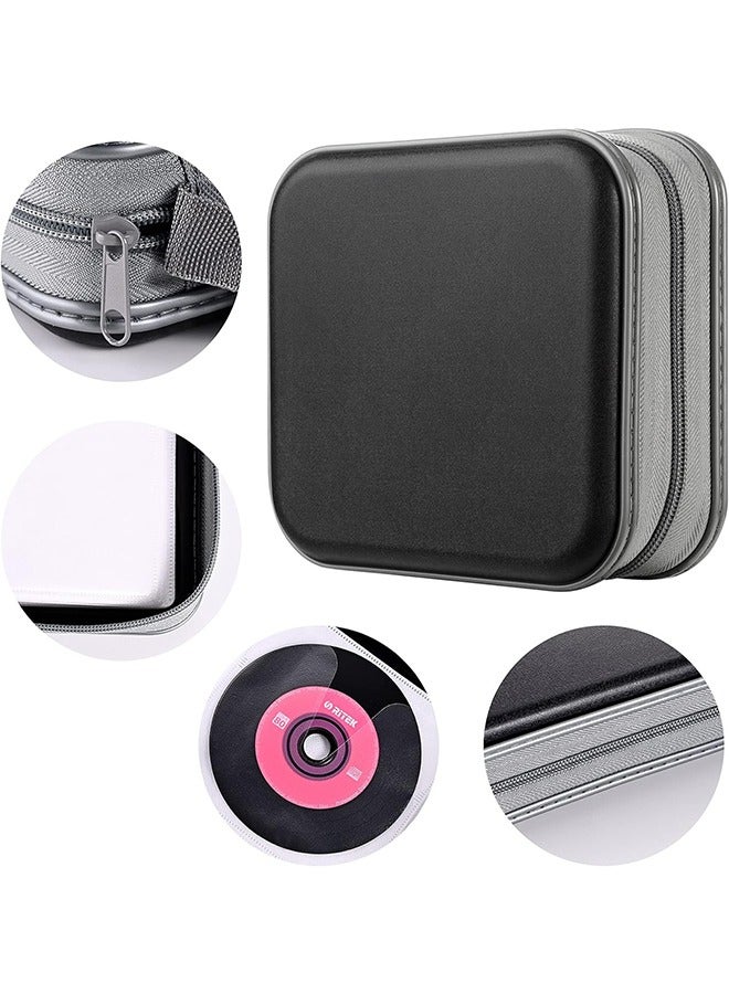 DVD Case, 48 Capacity CD Case Portable CD Case Holder Storage Hard Plastic DVD CD Wallet Holder Organizer for Car  - Image 3