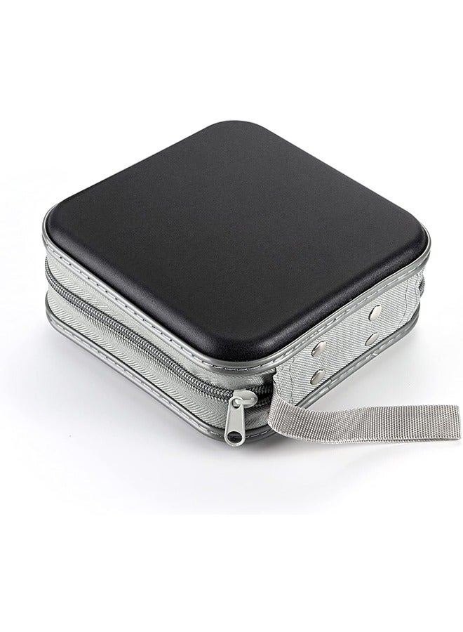 DVD Case, 48 Capacity CD Case Portable CD Case Holder Storage Hard Plastic DVD CD Wallet Holder Organizer for Car  - Image 5