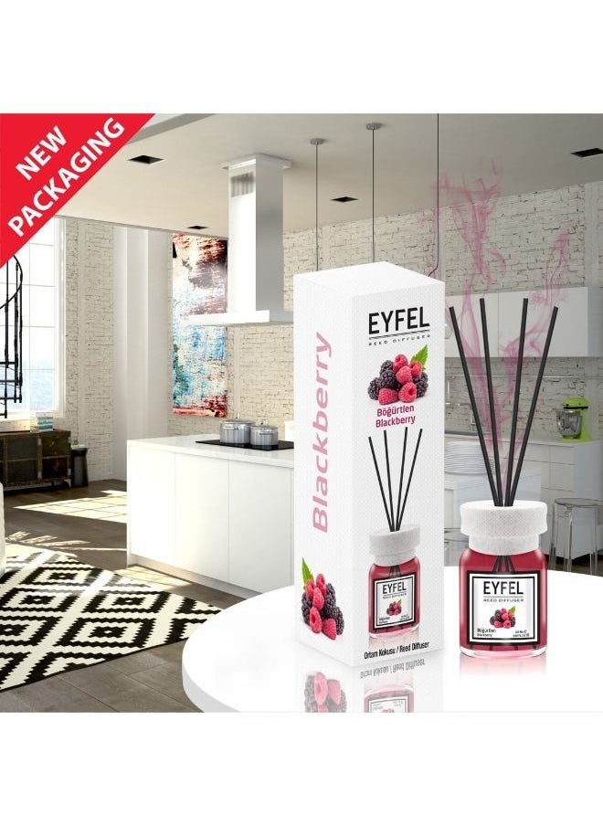 آيفيل - معطر جو برائحة توت البري المميزة والمنعشة يستخدم لمنح المنزل رائحة مميزة وفواحة مع عيدان خشبية لنشر رائحة المعطر بثباتية تدوم حتى 2_6 اسابيع - Image 1