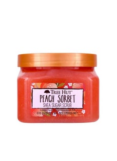 Tree Hut Peach Sorbet Shea Sugar Scrub 18 oz Ultra Hydrating and Exfoliating Scrub for Nourishing Essential Body Care  - Image 2