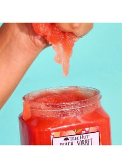 Tree Hut Peach Sorbet Shea Sugar Scrub 18 oz Ultra Hydrating and Exfoliating Scrub for Nourishing Essential Body Care  - Image 5