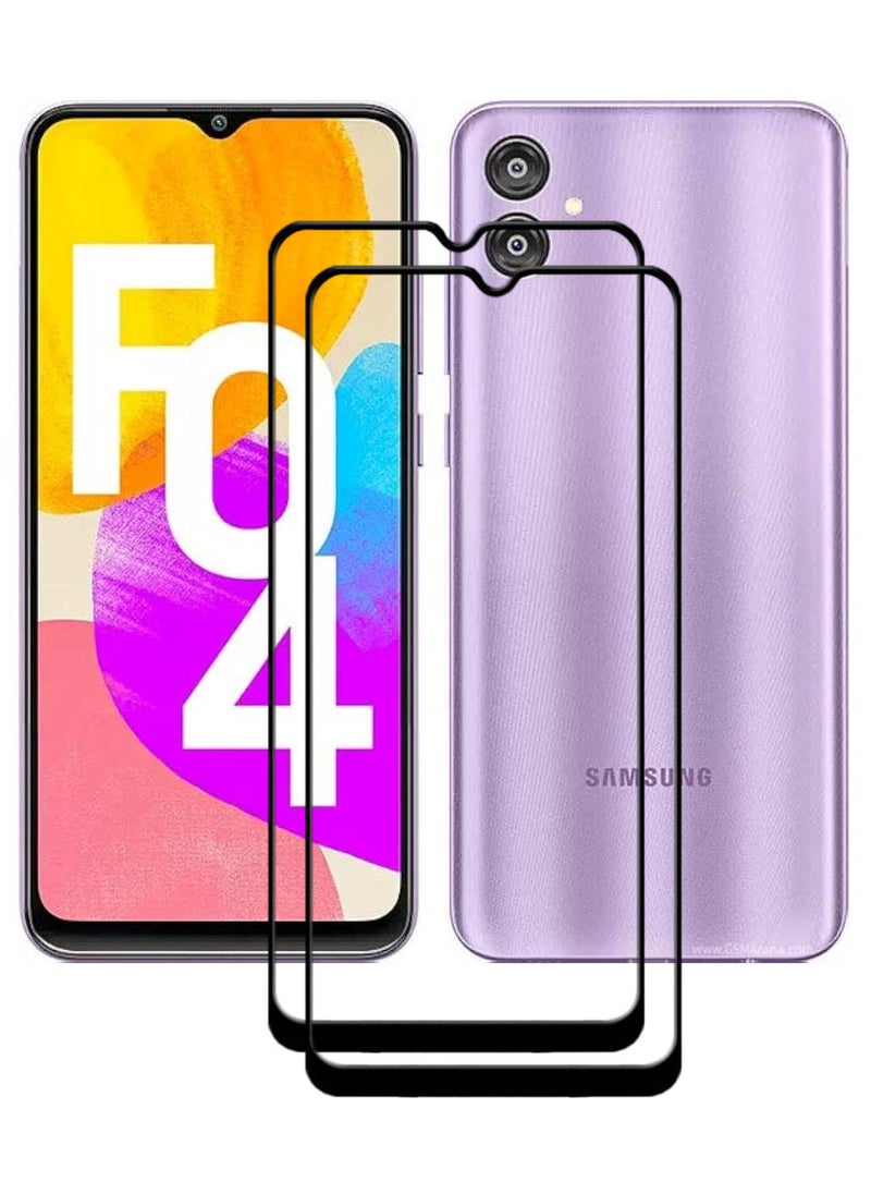 ACLIX 2 Pieces Antistatic ESD Dustproof Premium Quality High Definition Tempered Glass Screen Protector Designed For Samsung Galaxy F04 - Image 1