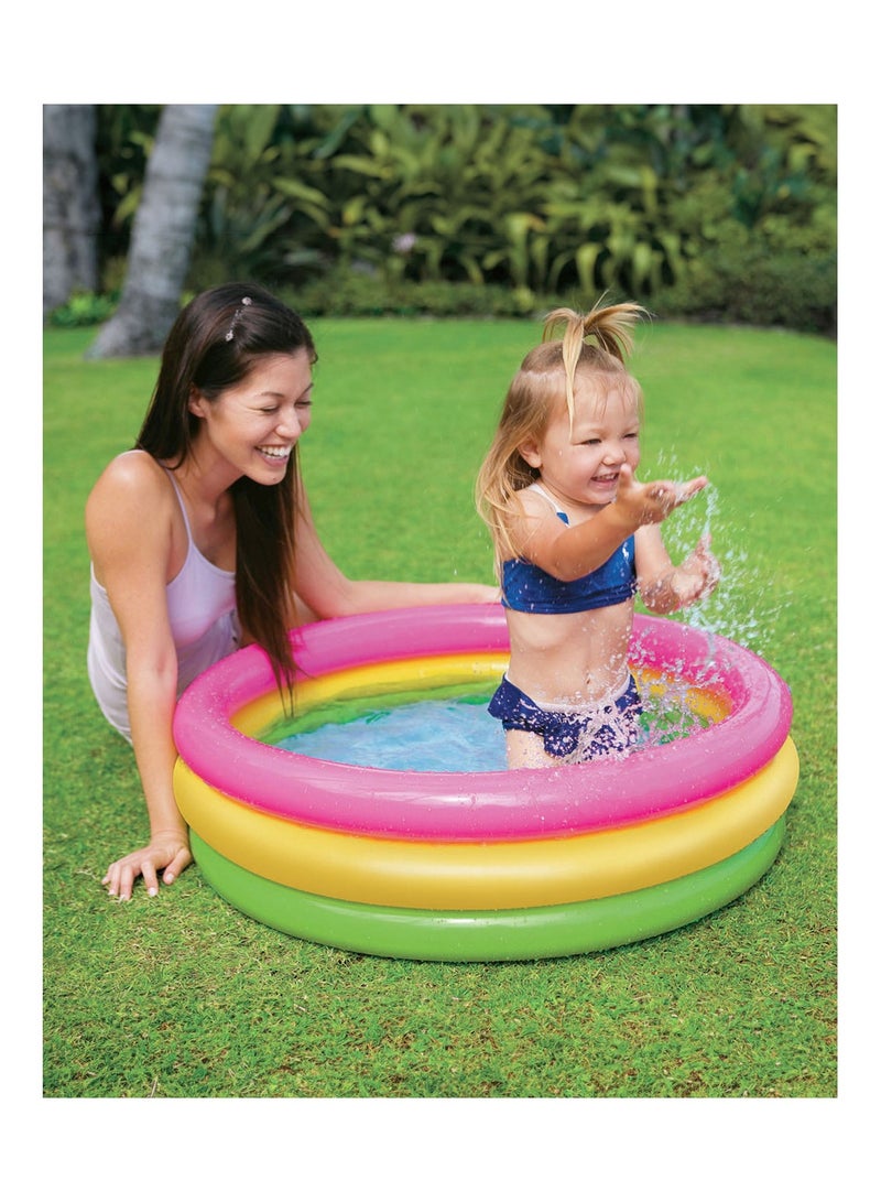 INTEX Sunset Glow Inflatable Kiddie Pool 34x10 inch - Image 3