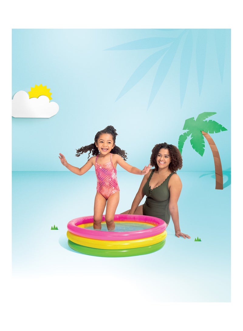 INTEX Sunset Glow Inflatable Kiddie Pool 34x10 inch - Image 2