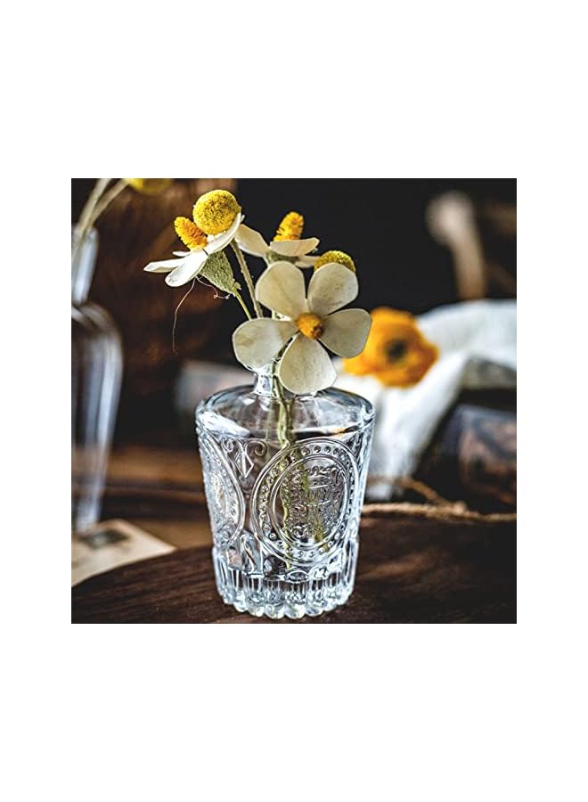 The Bros Set of 10 Glass Bud Vases, Small Vases for Flowers,Clear Single Bud Vases in Bulk,Mini Decor Rustic Vases for Centerpieces,Vintage Glass Bottles for Wedding, Home,Table Decoration. - Image 5