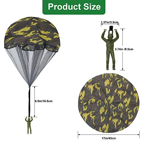Catcan 12 Pcs Parachute Toy Camo Parachute Men Tangle Free Throwing Outdoor Flying Paratrooper Toy No Battery nor Assembly Required - Image 5