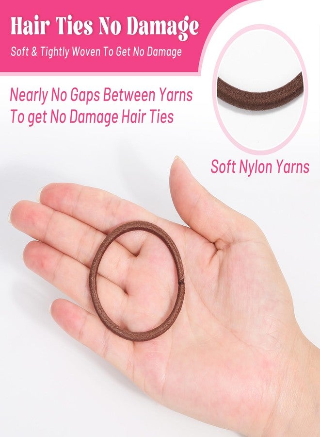Anezus 200 Pcs Multi-Colored Hair Ties for Thick Hair, Elastics Hair Ties Bulk Hair Bands for Women, Men and Girls(4mm) - Image 5