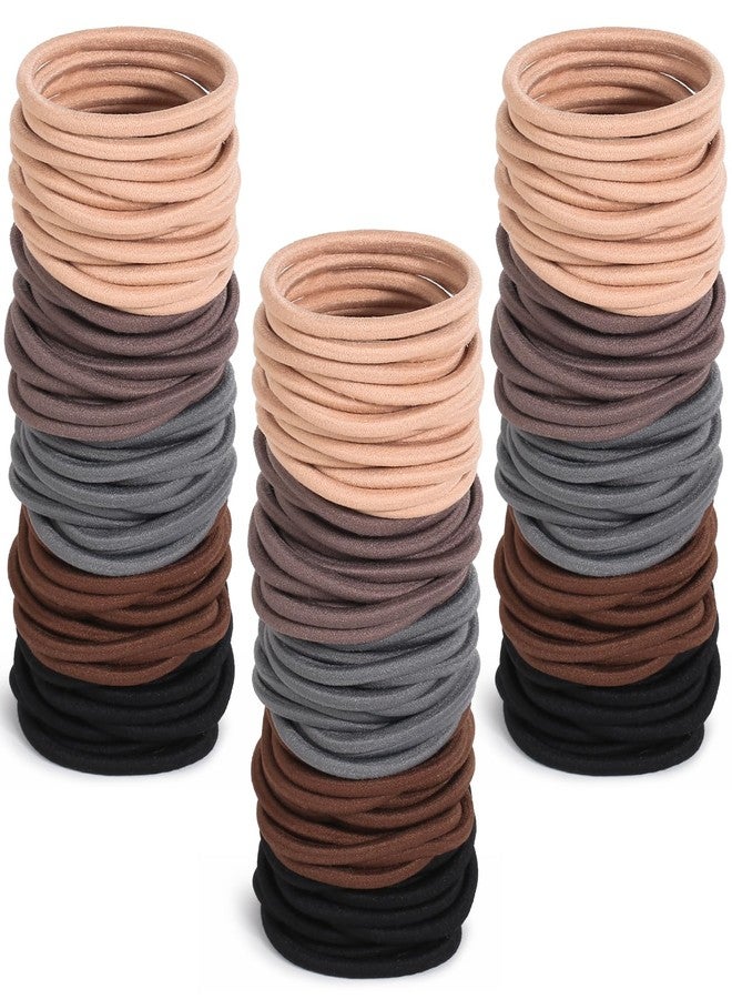 Anezus 200 Pcs Multi-Colored Hair Ties for Thick Hair, Elastics Hair Ties Bulk Hair Bands for Women, Men and Girls(4mm) - Image 1