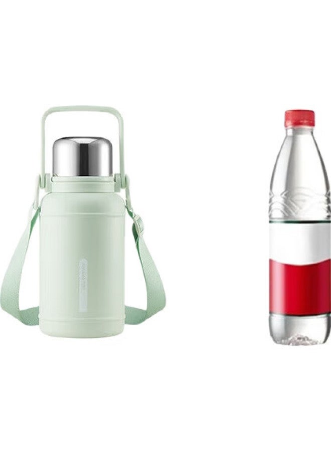 Joyoung Insulated Mug, 316L Stainless Steel, Large Capacity, For Men And Women, Outdoor Sports, Portable, Tea Cup, Wide-Body Cup, 1L, Green - Image 1