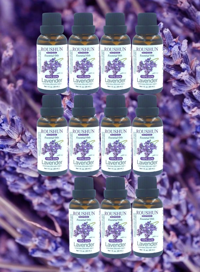 ROUSHUN 11 Pieces Lavender Essential Oil 30ml