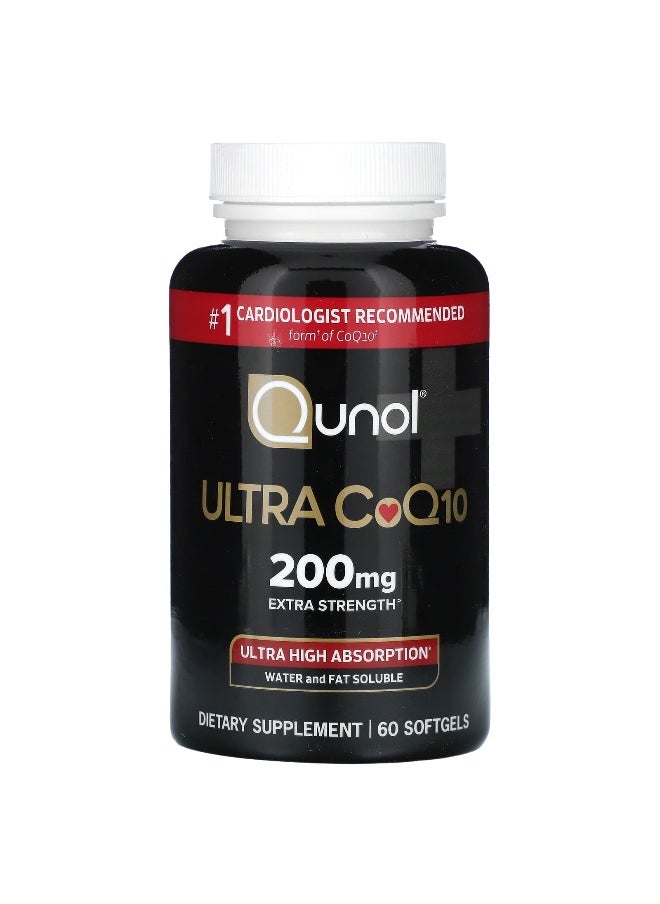 Qunol Qunol, Ultra CoQ10, Extra Strength, 200 mg, 60 Softgels  - Image 3