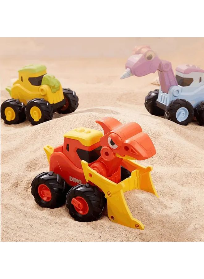 2Pcs Blue Purple Push To Drive Dinosaur Car Toys For Kids No Batteries Needed - Image 4