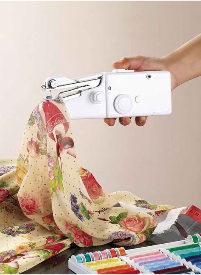 Handy Stitch - Portable Sewing Machine Handheld - Mini Hand Sewing Machine for Kids Beginners Home or Travel Sewing - Cordless Small Handy Stitch Handheld Sewing Machine for Easy Quick Repairs Fabric Leather Denim - Image 1