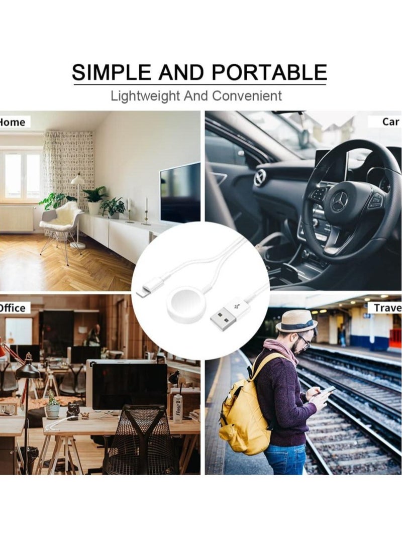 "Stylish Magnetic Charging Cable: Apple Watch & iPhone MFi Certified (1.5m)" - Image 3