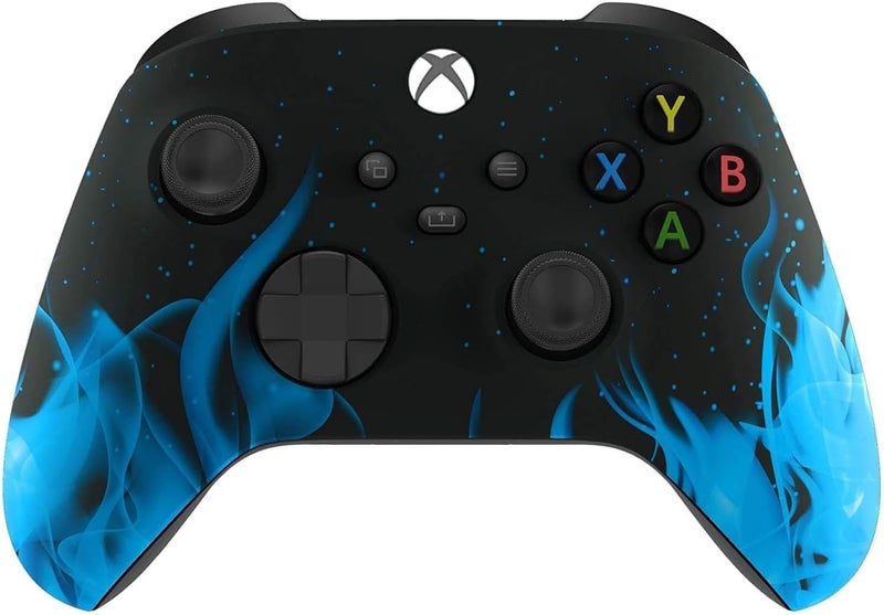 Premium Controllerz Store Xbox Custom Modded Rapid Fire Controller - Soft Shell for Comfort Grip X - Includes Largest Variety of Modes (Flames) - Image 1