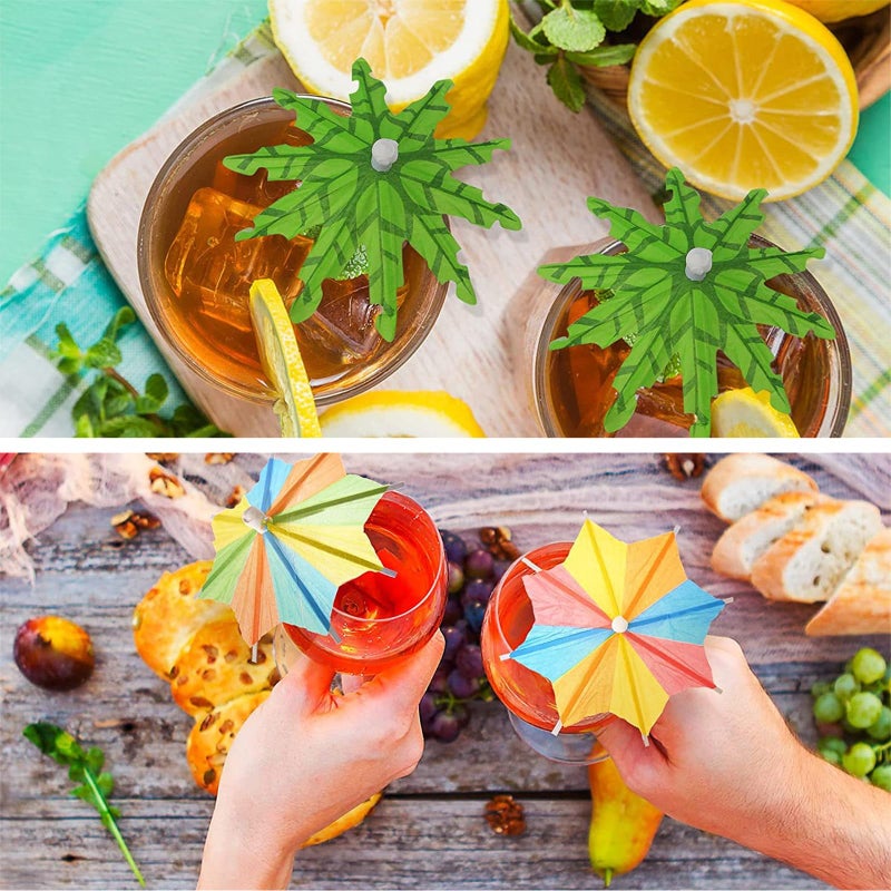 STEZHOU [12 Styles]Drink Umbrellas Cocktail Picks Coconut Palm Cocktail Umbrellas Firework Drink Stirrers Tropical Cocktail Sticks for Drinks Fruit Hawaiian Party Decorations Cocktail Accessories.36 PCS - Image 4