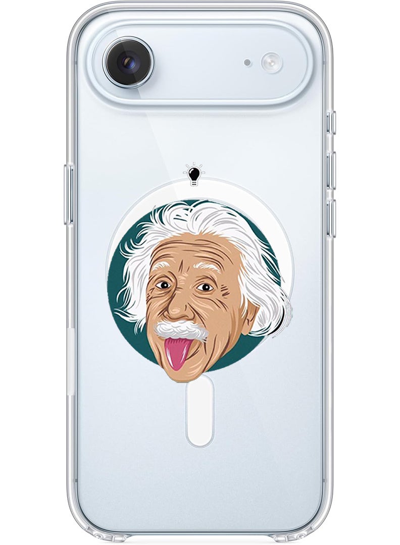 Theodor Magnetic Case for Apple iPhone 17 Air Compatible with MagSafe Wireless Charging, Shockproof Phone Bumper Cover - Einstein idea - Image 1