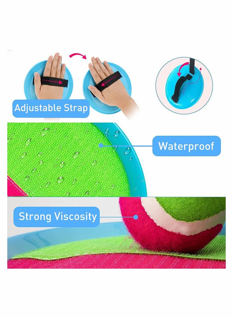 KASTWAVE - Catch Ball Game Set, Classic Outdoor Games, Beach Games, Backyard Games, Suitable for Kids Ideal Sports, 2 Paddles and 2 Balls - Image 1