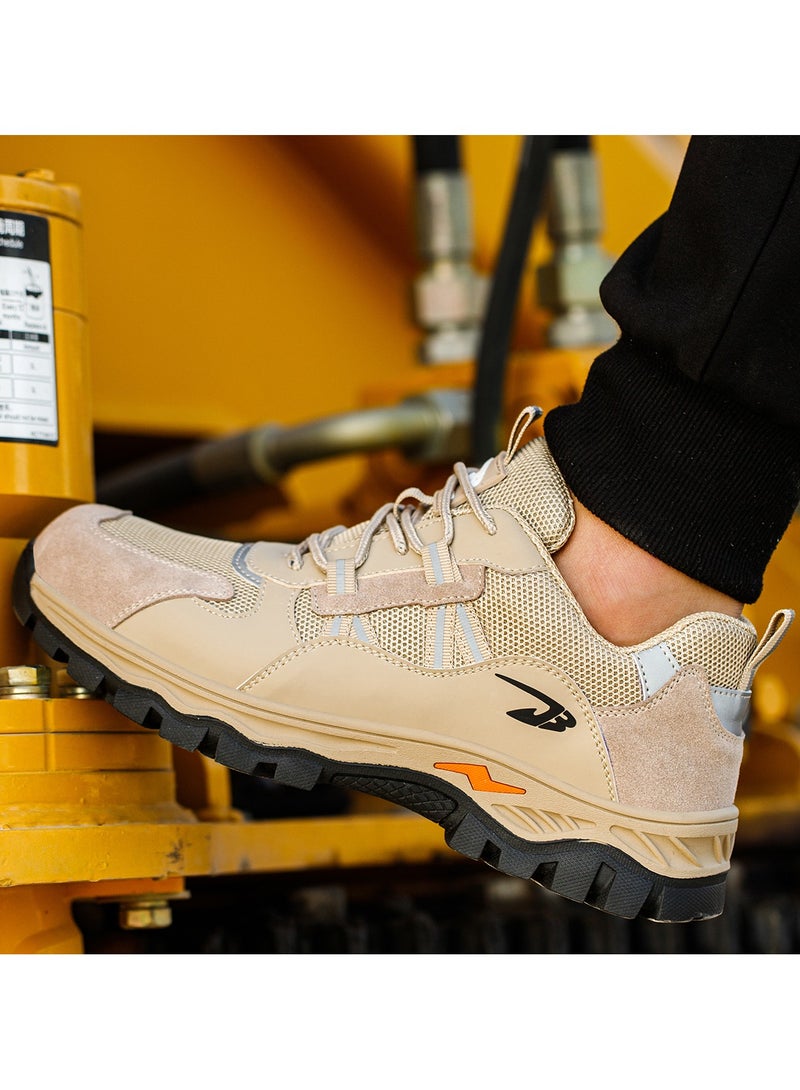 Steel Toe Cap Shoes for Men Women Reflective Summer Work Shoe Breathable Comfortable Anti Slip Safety Shoe 45 EUR - Image 5