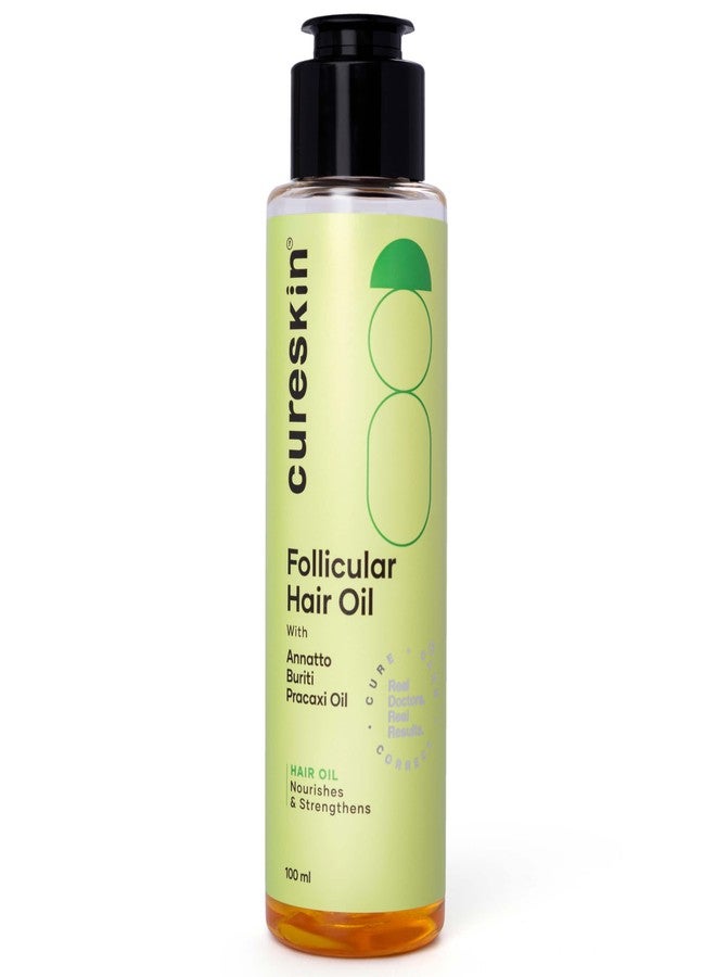 Cureskin Follicular Hair Oil | Nourishes & Strengthens with Annatto, Buriti, Brazil Nut and Coconut Oil, 3.38 Fl Oz (Pack of 1) - Image 1