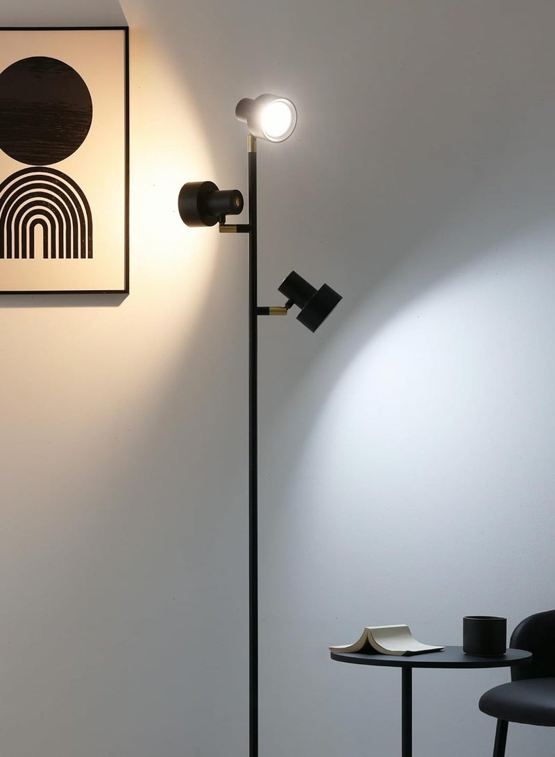 21W LED Floor Lamp, Modern Dimmable Standing Lamp with Remote & Touch Control,3 Color Temperatures, Rotatable LED Light Floor Lamps for Living Room, Bedroom, Office-Black - Image 1