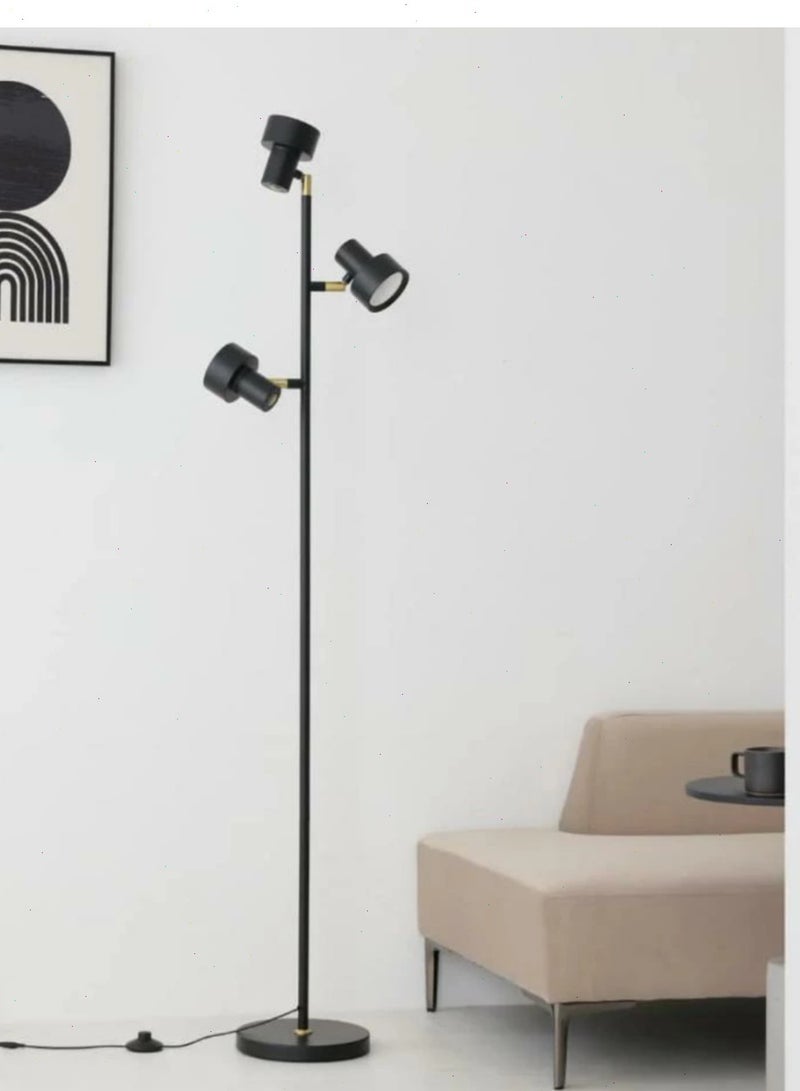 21W LED Floor Lamp, Modern Dimmable Standing Lamp with Remote & Touch Control,3 Color Temperatures, Rotatable LED Light Floor Lamps for Living Room, Bedroom, Office-Black - Image 2