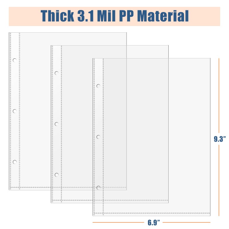 CollectHall 6 x 9 Brochure Sleeves, 50 Pack, Page Protectors for Broadway Play Programs and Theater Programs, Top-Loading Sheet Protectors - Image 5