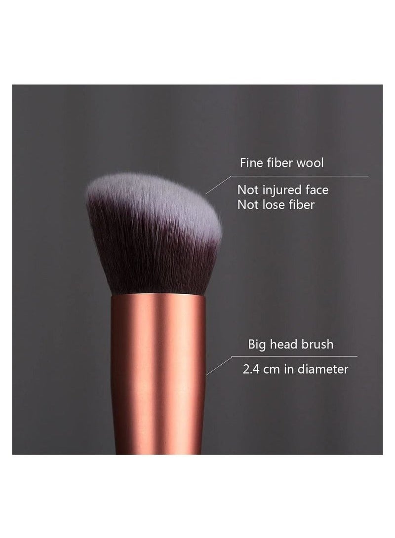 SHOWAY Makeup Brushes 14 pcs Professional Cosmetic Makeup Brush Set Premium Synthetic Foundation Brush Blending Face Powder Blush Concealers Eyeshadow Brush Make up Brushes Set (Rose Golden) - Image 2