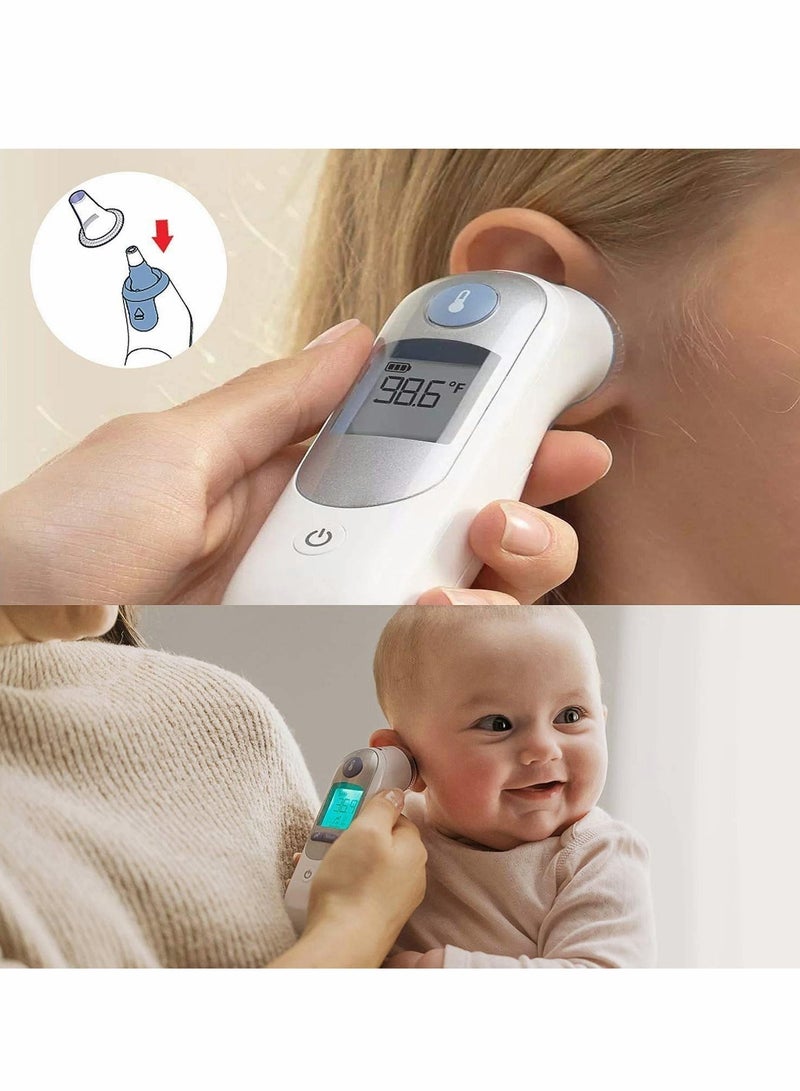SYOSI Ear Thermometer Probe Covers, Refill Caps Replacement Lens Filter Protector Ear Thermometer Covers Disposable Refill Caps BPA/Latex Free Clear for All Braun ThermoScan Covers Models, 60PCS - Image 3