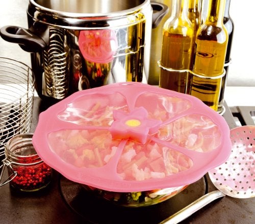 Charles Viancin - Hibiscus Silicone Lid for Food Storage and Cooking - 6''/15cm - Airtight Seal on Any Smooth Rim Surface - BPA-Free - Oven, Microwave, Freezer, Stovetop and Dishwasher Safe - Image 3