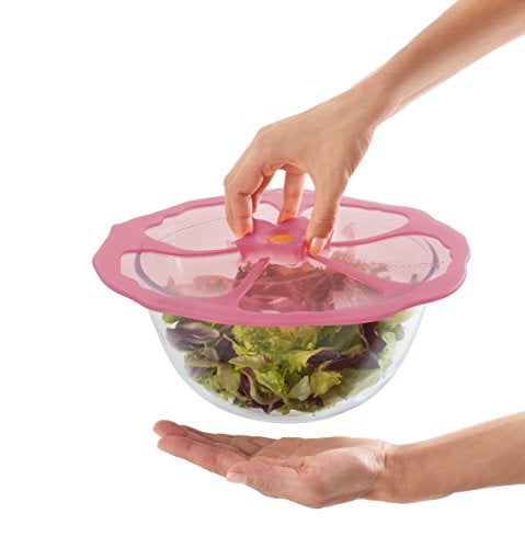 Charles Viancin - Hibiscus Silicone Lid for Food Storage and Cooking - 6''/15cm - Airtight Seal on Any Smooth Rim Surface - BPA-Free - Oven, Microwave, Freezer, Stovetop and Dishwasher Safe - Image 5