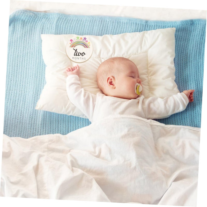 Colorful Wooden Baby Monthly Milestone Cards Set 14 Pcs Photo Props Memory Keepsakes - Image 4