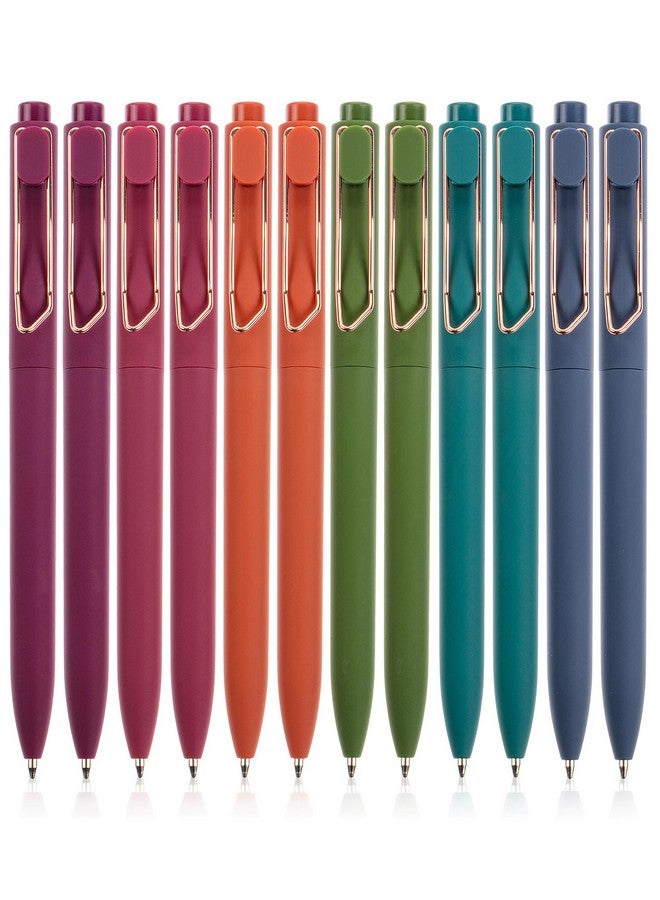 Mr. Pen - Ballpoint Pens, 12 Pack, Vintage Color Barrels, Black Ink, Cute Ballpoint Pens Black Ink, Cute Pens For Journaling, Aesthetic Pens, Ball Point Pens Black, Pens Ballpoint Smooth Writing Pens  - Image 1